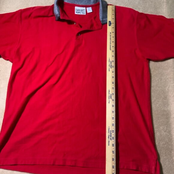 Diport USA Mens Size XL Red Polo Shirt Short Sleeve Belterra Embroidered (E) - Picture 8 of 10